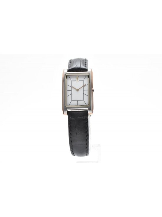 Saint Laurent Watch White Dial Rectangular Leather main image 7